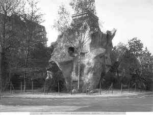 Prehistoric house at the Universal Exhibition of 1889 in Paris, architect Charles Garnier Prehistoric house at the Universal Exhibition of 1889 in Paris, architect Charles Garnier