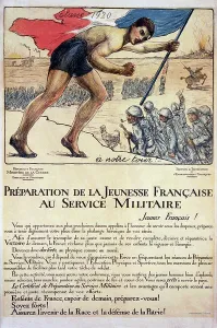 1914 1918 Gallery: Preparation de la Jeunesse Francaise au Service Militaire, 1920 (colour litho)