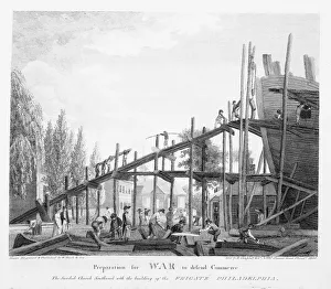 Preparation for War to defend Commerce, 1800 (engraving) Preparation for War to defend Commerce, 1800 (engraving)