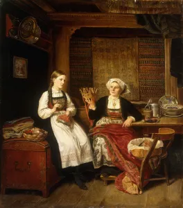 Preparations for the Celebration, 1867 (oil on canvas) Preparations for the Celebration, 1867 (oil on canvas)