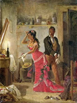 Preparations for the Fiesta, 1880 (oil on canvas)