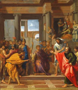 A Preparatory Study Depicting The Miracle of Saint Paul, The Blinding of Elymas A Preparatory Study Depicting The Miracle of Saint Paul, The Blinding of Elymas