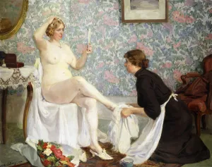 Legs Crossed At Knee Gallery: The Present, 1914 (oil on canvas)