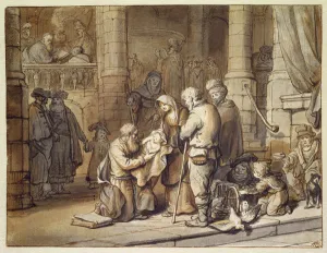 The Presentation of Christ in the Temple (pen and ink and brush on paper) The Presentation of Christ in the Temple (pen and ink and brush on paper)