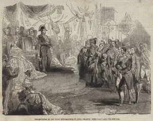 Presentation of the Corps Diplomatique to Louis Philippe on Monday Last (engraving) Presentation of the Corps Diplomatique to Louis Philippe on Monday Last (engraving)