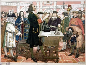 Courtier Gallery: Presentation des novices (Presentation of Novices). Le tsar Pierre I Le Grand (1672-1725)