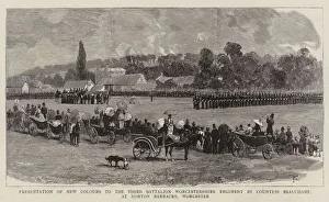 Presentation of New Colours to the Third Battalion Worcestershire Regiment by Countess Presentation of New Colours to the Third Battalion Worcestershire Regiment by Countess