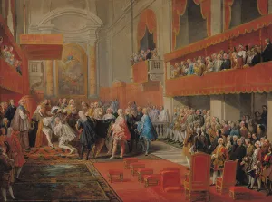 Presentation of the Order of the Holy Spirit to Prince Vaini by Paul-Hippolyte de Beauvillers Presentation of the Order of the Holy Spirit to Prince Vaini by Paul-Hippolyte de Beauvillers
