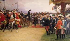 President Emile Loubet (1838-1929) Welcoming Tsar Nicolas II (1868-1917) President Emile Loubet (1838-1929) Welcoming Tsar Nicolas II (1868-1917)