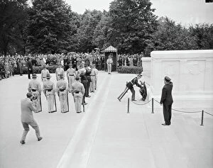 Memory Gallery: President Franklin Roosevelt, Arlington, Virginia, USA, 1940 (b/w photo)