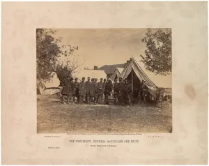 The President, General McClellan and suite on... Antietam, 3rd October The President, General McClellan and suite on... Antietam, 3rd October