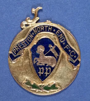 Images Dated 14th July 2008: Preston North End Football Club Medal, 1897-98 (metal) (see also 315001)