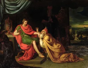 Priam and Achilles (oil on canvas) Priam and Achilles (oil on canvas)
