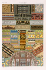 Primitif Style, plate I from Polychrome Ornament, engraved by F Primitif Style, plate I from Polychrome Ornament, engraved by F