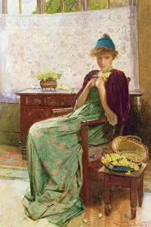Primroses, 1899 (oil on canvas)