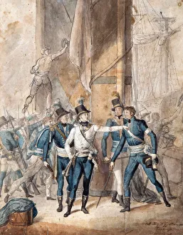 Prince Charles XIII of Sweden at the battle of Hogland on 17 July 1788 par Per Krafft the Younger (1777-1863) Prince Charles XIII of Sweden at the battle of Hogland on 17 July 1788 par Per Krafft the Younger (1777-1863)