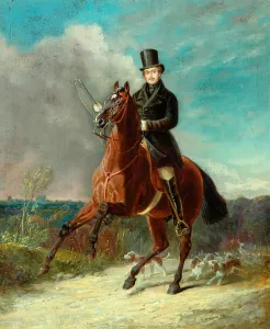 The Prince Consort On Horseback, 1841 (oil on panel) The Prince Consort On Horseback, 1841 (oil on panel)