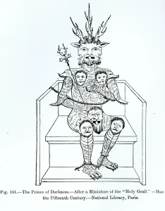 The Prince of Darkness, illustration from Science and Literature in the Middle Ages The Prince of Darkness, illustration from Science and Literature in the Middle Ages