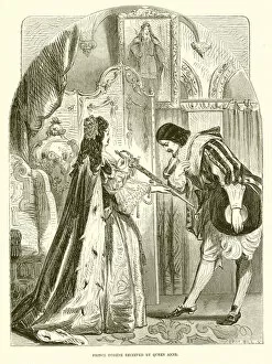 Prince Eugene received by Queen Anne (engraving)