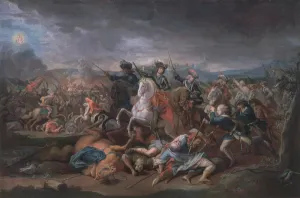 Prince Eugene of Savoy (1663-1736) at the Siege of Belgrade, 16th August 1717 (oil Prince Eugene of Savoy (1663-1736) at the Siege of Belgrade, 16th August 1717 (oil