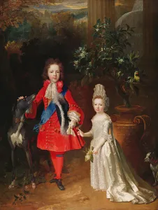 Prince James Francis Edward Stuart and Princess Maria Theresa Stuart, 1695 (oil Prince James Francis Edward Stuart and Princess Maria Theresa Stuart, 1695 (oil