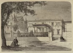 Prince Napoleon's Pompeian House in the Champs Elysees, Paris (engraving)