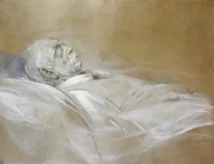 Prince Otto von Bismarck on his Death Bed, 1898 (chalk on paper) Prince Otto von Bismarck on his Death Bed, 1898 (chalk on paper)