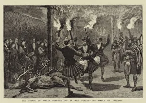 The Prince of Wales Deer-Hunting in Mar Forest, the Dance of Triumph (engraving) The Prince of Wales Deer-Hunting in Mar Forest, the Dance of Triumph (engraving)