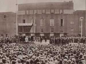 Prince of Wales, future King Edward VIII, opening the Shakespeare Memorial Theatre Prince of Wales, future King Edward VIII, opening the Shakespeare Memorial Theatre