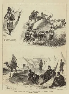 The Prince of Wales in India, at the Camp, Delhi (engraving) The Prince of Wales in India, at the Camp, Delhi (engraving)