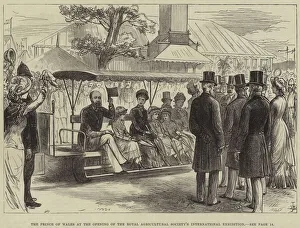 The Prince of Wales at the Opening of the Royal Agricultural Society's International Exhibition (engraving) The Prince of Wales at the Opening of the Royal Agricultural Society's International Exhibition (engraving)