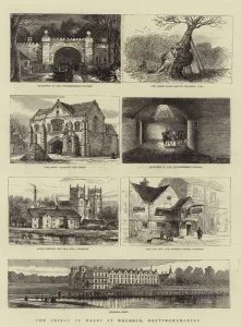 Bridge Street Gallery: The Prince of Wales at Welbeck, Nottinghamshire (engraving)