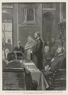 The Prince of Wales's First Public Speech since he received his Title, Installation of His Royal Highness as President of St Bartholomew's Hospital, 3 December (engraving)