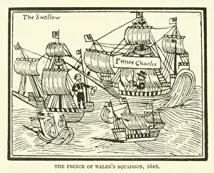 The Prince of Wales's squadron, 1648 (engraving) The Prince of Wales's squadron, 1648 (engraving)