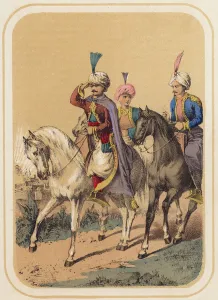 The Three Princes, a scene from One Thousand and One Nights (colour litho) The Three Princes, a scene from One Thousand and One Nights (colour litho)