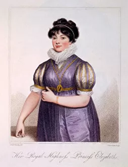 Princess Elizabeth Gallery: Princess Elizabeth, 1806 (colour litho)