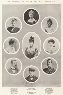 The Princess of Wales and her Household (b/w photo) The Princess of Wales and her Household (b/w photo)