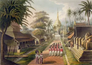 The Principal Approach to the Great Dagon Pagoda at Rangoon The Principal Approach to the Great Dagon Pagoda at Rangoon