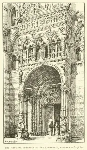 The Principal Entrance to the Cathedral, Ferrara (engraving) The Principal Entrance to the Cathedral, Ferrara (engraving)