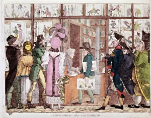 The prints market (lithography, 18th century) The prints market (lithography, 18th century)