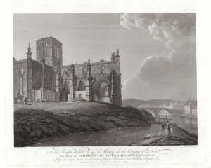 East Lothian Gallery: Priory Church at Haddington (engraving)
