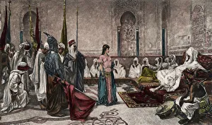 A Prisoner of State at the Alhambra (colour photogravure) A Prisoner of State at the Alhambra (colour photogravure)