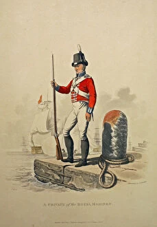A Private of the Royal Marines, engraved by Joseph Constantine Stadler