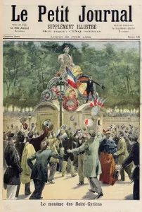 Procession of the Cadets of the Saint-Cyr Academy, illustration from Le Petit Journal' Procession of the Cadets of the Saint-Cyr Academy, illustration from Le Petit Journal'