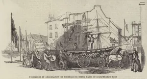 Procession in Celebration of Teignmouth being made an Independent Port (engraving) Procession in Celebration of Teignmouth being made an Independent Port (engraving)