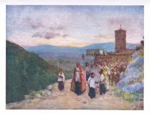 Procession with the host at Subiaco, from Rome published by A & C Black Ltd Procession with the host at Subiaco, from Rome published by A & C Black Ltd