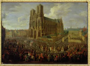 The procession of King Louis XV (1710-74) after his coronation, 26th October 1722 The procession of King Louis XV (1710-74) after his coronation, 26th October 1722