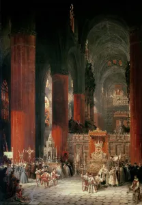 Procession in Seville Cathedral, 1833 (oil on canvas) Procession in Seville Cathedral, 1833 (oil on canvas)