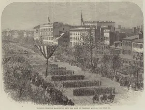 Procession through Washington with the Body of President Lincoln (engraving) Procession through Washington with the Body of President Lincoln (engraving)