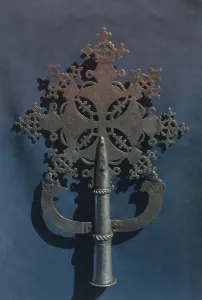 Processional cross from Gondar, ethiopia (silver) Processional cross from Gondar, ethiopia (silver)